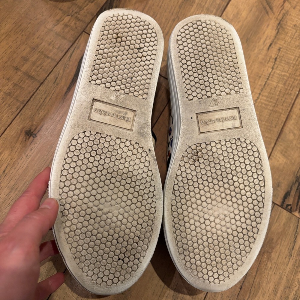 Marimekko Marka Mini 'Unikko' Iconic Poppy Velcro Sneakers Size 39 - Picture 11 of 13